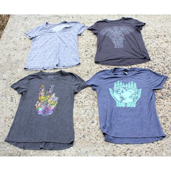 Wild Fable Aero Earthbound Rue21 Tops - Lot Of 4 M/L Womens Hippie Peace Love Elephant Mother Earth Shirts Modern Lux